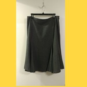 Sagharbor dark gray swing skirt SZ 12
